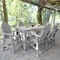 Highwood Usa Hamilton 7pc Rectangular Counter Height Outdoor Patio Furniture Dining Set 72 x 42 AD-ST7HM2CO4BA-HGR - alternate 3